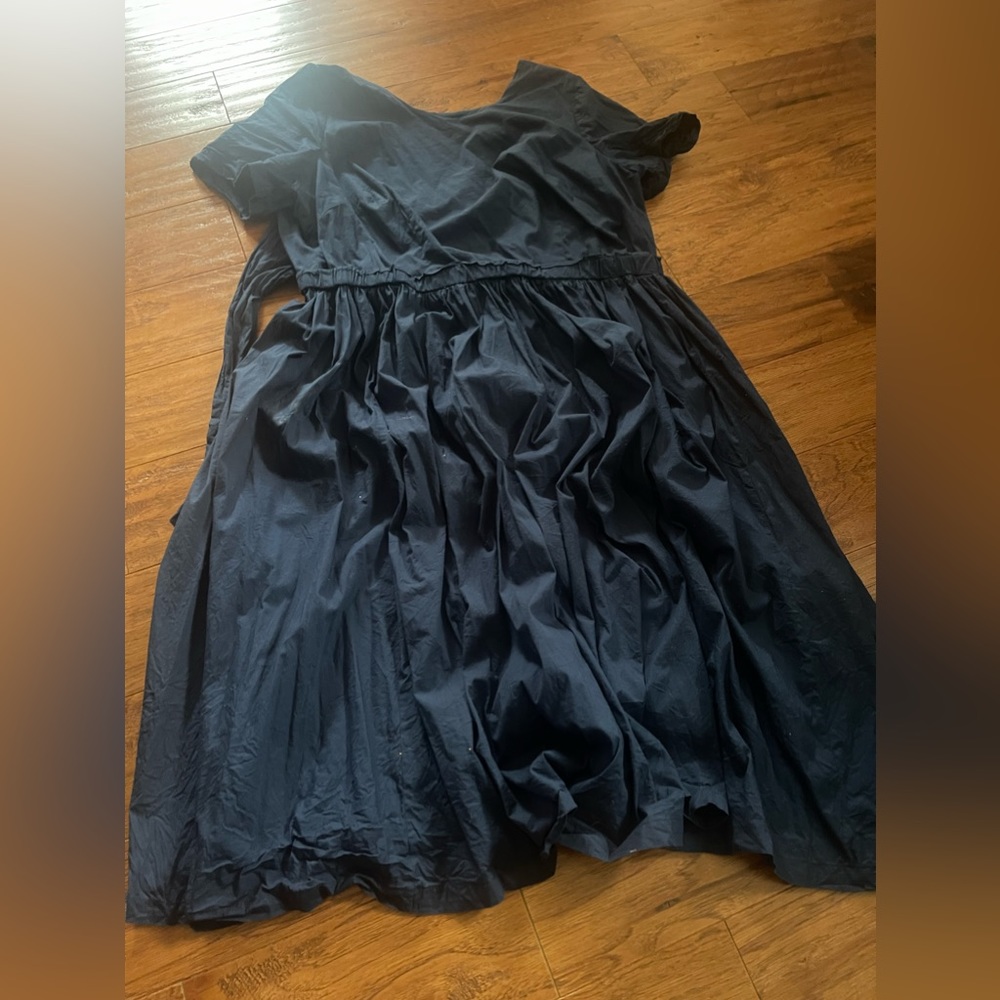 Eloquii Back Tie Navy Midi Dress Size 18 - Picture 1 of 5